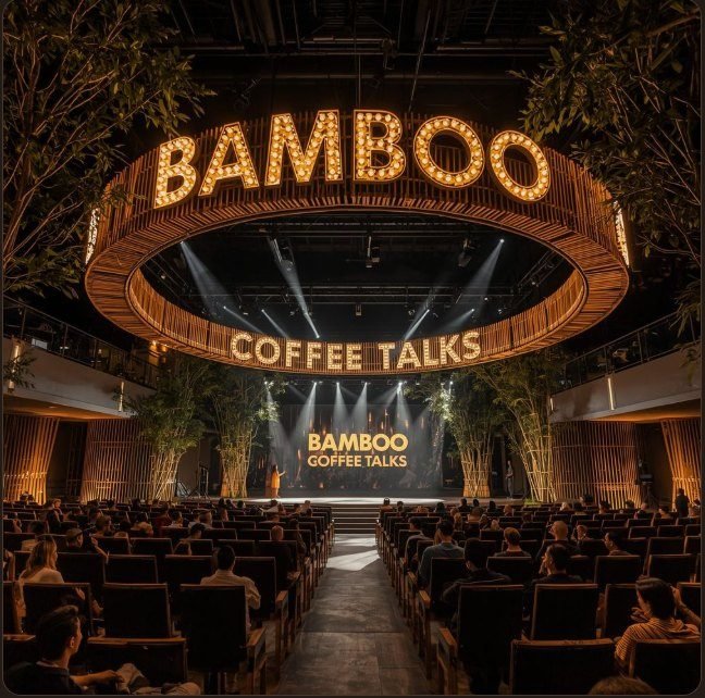 Escenario del evento Bamboo Coffee Talks